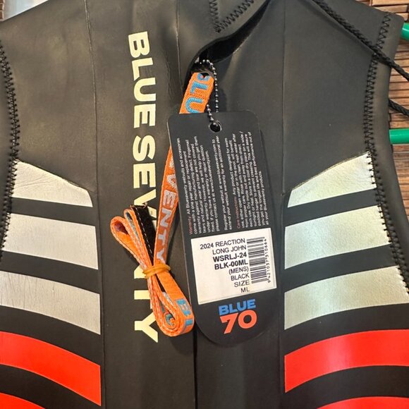 Blue Seventy 2024 Reaction Mens Long John Wetsuit Size M/L NWT - Picture 3 of 4